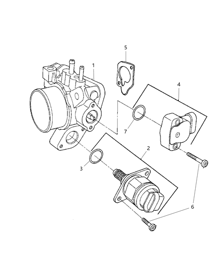 2003 Dodge Caravan Throttle Body Diagram 2