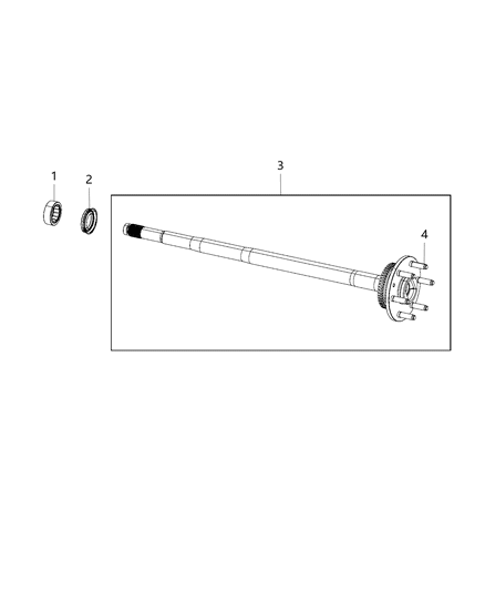 2019 Ram 1500 Shaft, Axle Diagram 2