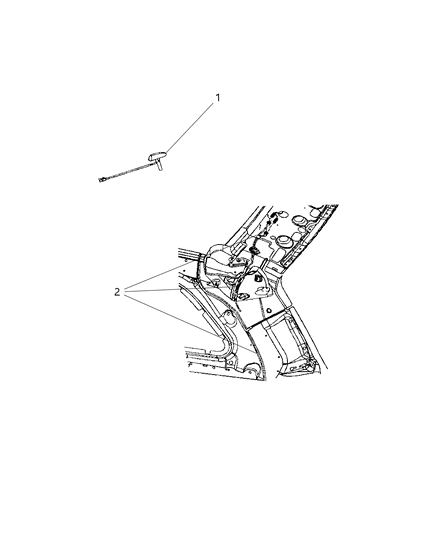 2008 Chrysler Aspen Wiring-Satellite Radio Diagram for 5064365AA