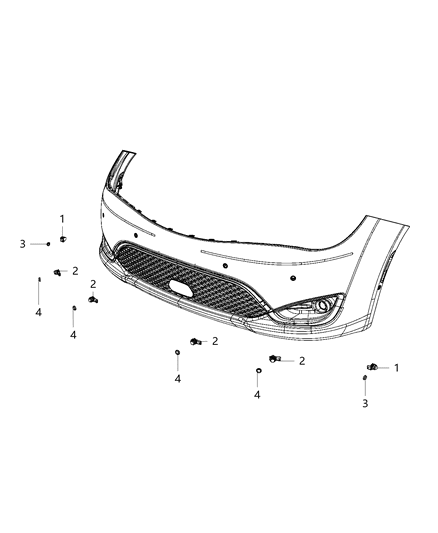 2020 Chrysler Pacifica Park Assist Diagram 1