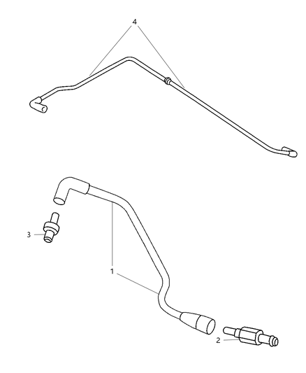 2003 Dodge Neon Tube-Make Up Air Diagram for 4667989AC