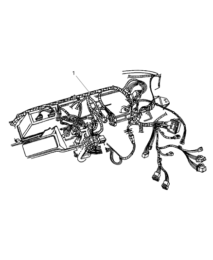 1997 Dodge Ram Van Wiring - Instrument Panel Diagram