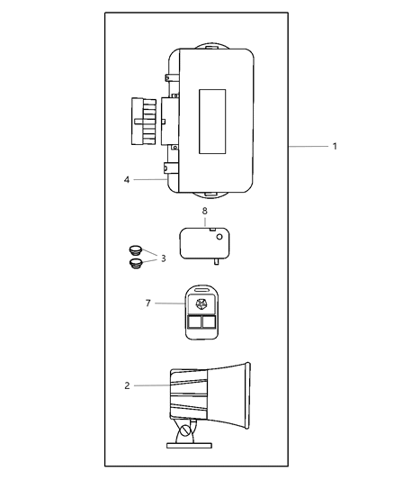 2002 Dodge Ram 2500 Alarms - EVS II Diagram 2