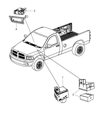 2012 Ram 1500 Modules Brakes, Suspension, And Steering Diagram