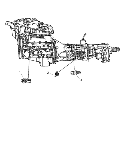 2002 Dodge Ram 2500 Switches - Drive Train Diagram