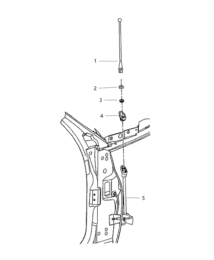 2002 Chrysler PT Cruiser Antenna Diagram