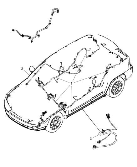 2009 Dodge Caliber Wiring-Unified Body Diagram for 5035038AB