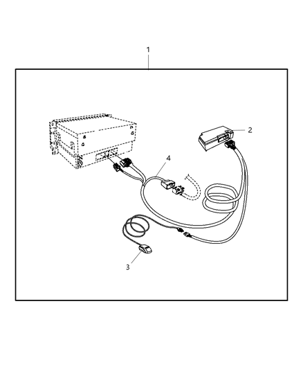 2008 Jeep Liberty Hands Fre-Cellular Phone Diagram for 82211004