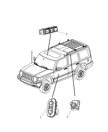 2009 Jeep Grand Cherokee Switches Body Diagram