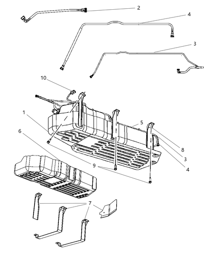 2008 Jeep Grand Cherokee Tube-Fuel Module To Supply Line Diagram for 5143956AA