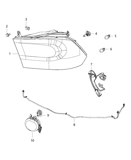 2018 Ram 5500 Lamps, Front Diagram 2