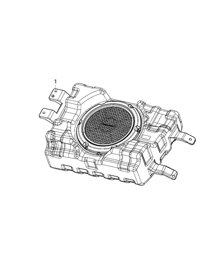 2021 Dodge Durango Speakers, Amplifier And Sub Woofer Diagram 5