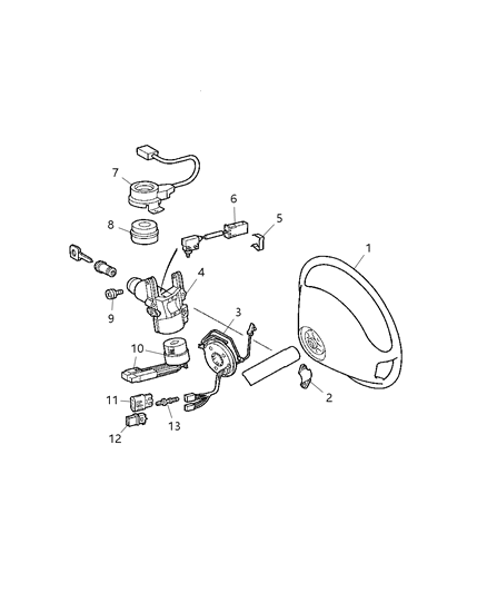 2006 Dodge Sprinter 3500 Screw Diagram for 5103604AA