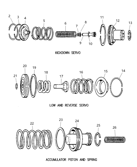 2002 Dodge Ram Van Plug-Reverse SERVO Piston Diagram for 52118740AB