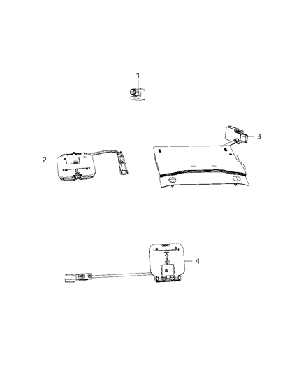 2019 Jeep Wrangler Sensors, Seat & Occupant Detection Diagram