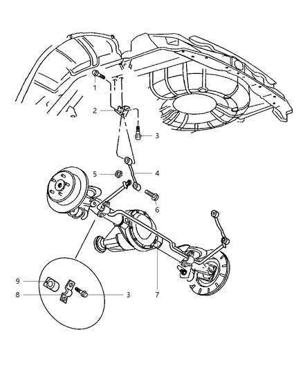 1999 Jeep Grand Cherokee Stabilizer - Rear Diagram