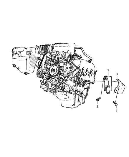 2006 Jeep Liberty Starter & Mounting Diagram 1