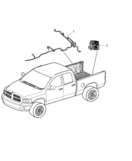 2008 Dodge Dakota Wiring Chassis & Underbody Diagram