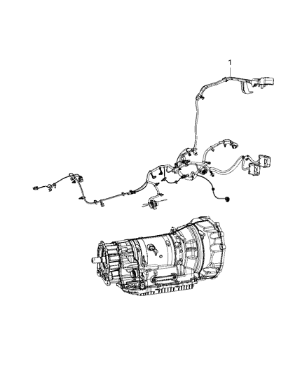 2019 Jeep Wrangler Wiring-Transmission Diagram for 68357554AD