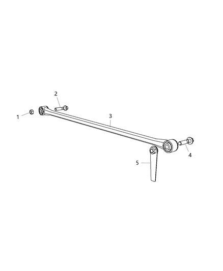 2016 Ram 2500 Bar-Rear Diagram for 4877153AB