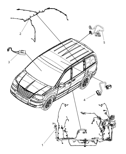 2008 Dodge Grand Caravan Wiring-Unified Body Diagram for 4869665AI