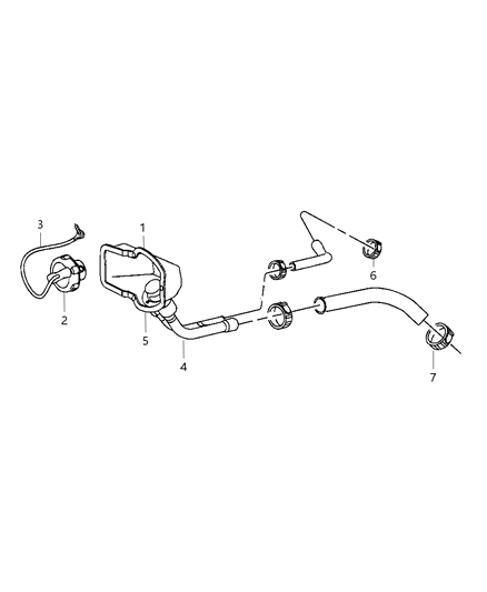 2008 Dodge Ram 3500 Cab Chassis Fuel Filler Tube & Related Diagram
