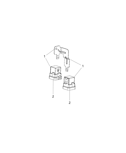 2014 Chrysler Town & Country Relay - Radiator Fan Diagram