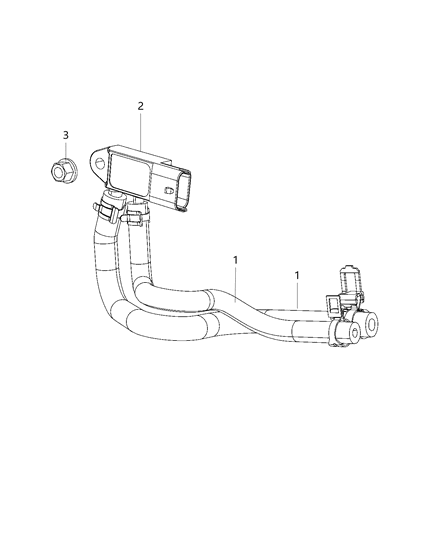 2019 Jeep Cherokee Differential Exhaust Pressure System Diagram