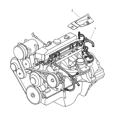 2004 Dodge Dakota Wiring-Engine Diagram for 56051116AA