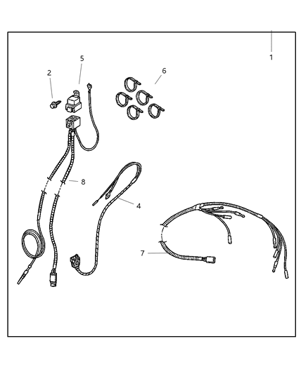 2001 Dodge Ram 3500 Installation Kit - Off Road Lamps Diagram