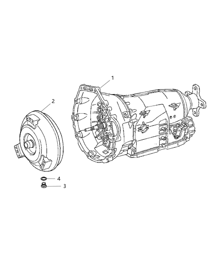 2009 Dodge Sprinter 2500 Transmission / Transaxle Assembly Diagram