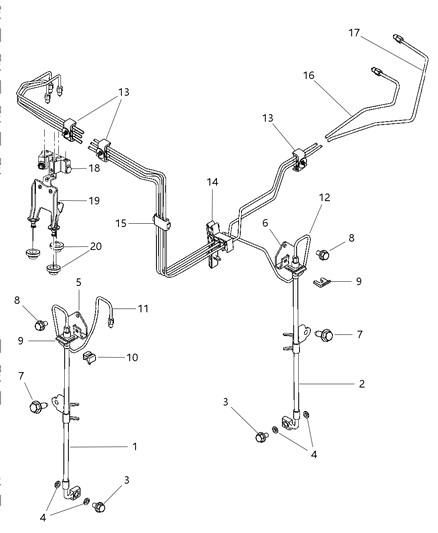 2005 Chrysler 300 Sensor-Anti-Lock Brakes Diagram for 4779244AB