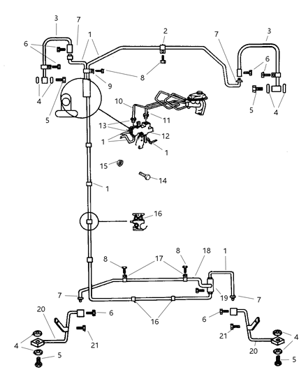 1999 Dodge Viper Screw Diagram for 6035135