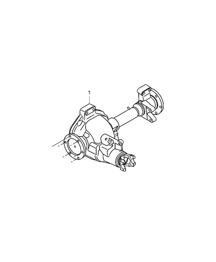 1997 Dodge Dakota Axle Assembly, Front Diagram