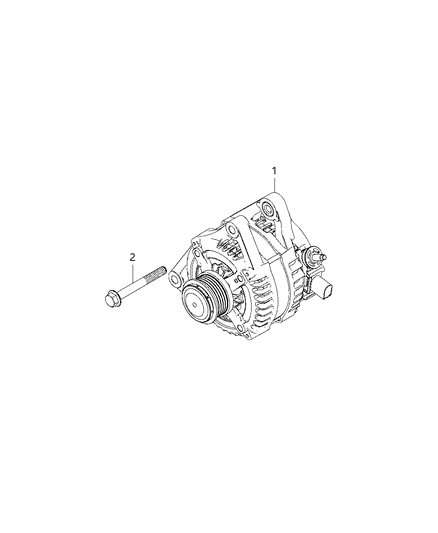 2020 Jeep Renegade Screw-Hex Head Diagram for 6512944AA