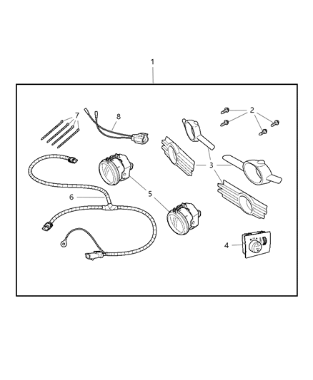 2008 Chrysler Town & Country Switch-Lighting Control Diagram for 1AC48DX9AB