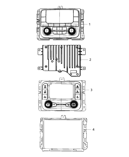 2020 Ram 4500 Radio-Multi Media Diagram for 68428588AC