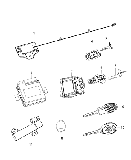 2013 Ram 1500 Receiver-Hub Diagram for 56046937AH