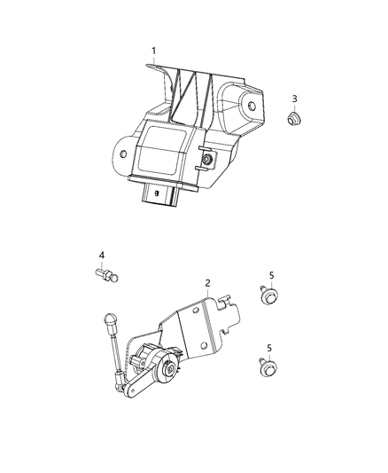 2021 Jeep Cherokee Sensors, Lamps & Windshield Washer Diagram 1