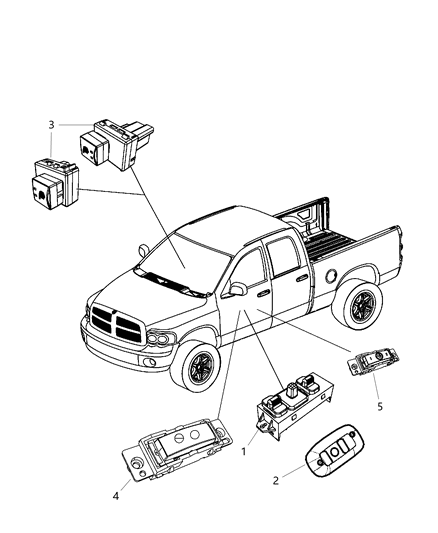 2011 Ram 4500 Switches Seat Diagram