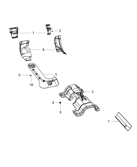 2011 Dodge Charger Exhaust System Heat Shield Diagram