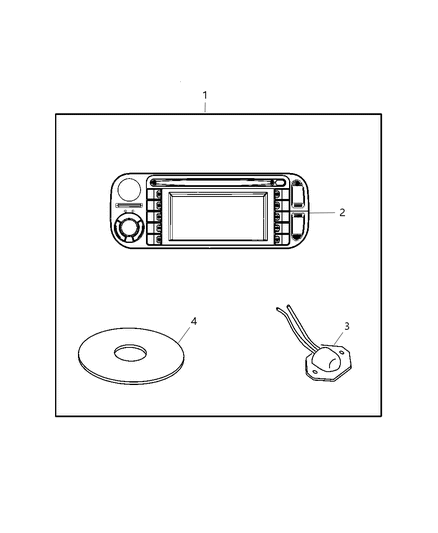 2004 Chrysler Town & Country Navigation Kit Diagram 1