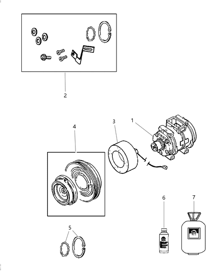 2010 Jeep Commander A/C Compressor Diagram 2