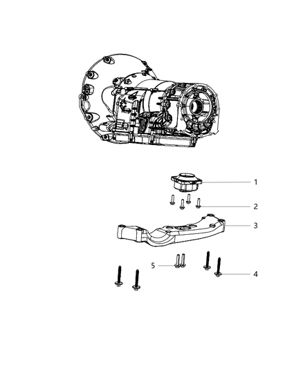2018 Dodge Charger Transmission Support Diagram 5