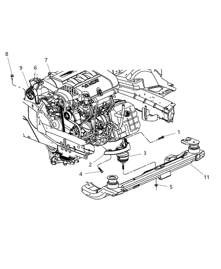 2007 Chrysler Pacifica Shield-Heat Diagram for 4880318AB