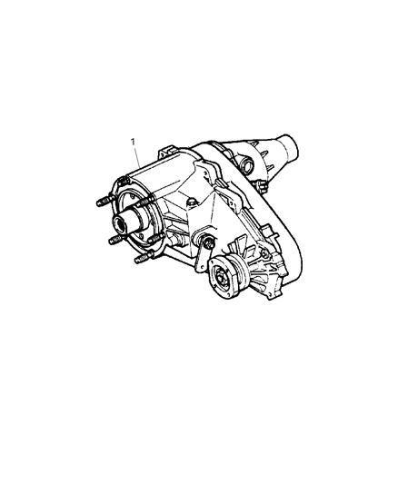 1999 Dodge Dakota Transfer Case Diagram for R2105407AC