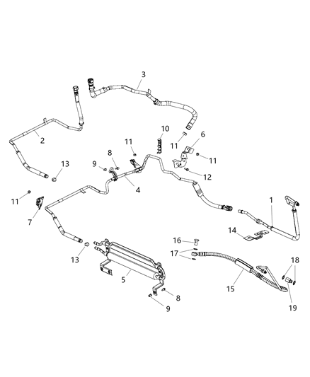 2021 Ram ProMaster 2500 Cooler-Power Steering Diagram for 68214348AE