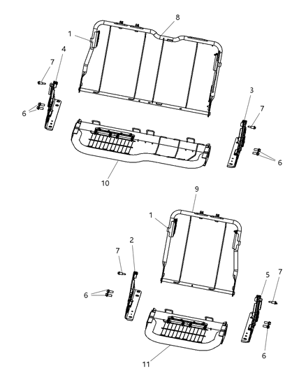 2012 Ram 1500 Latch-Seat Diagram for 68050626AA