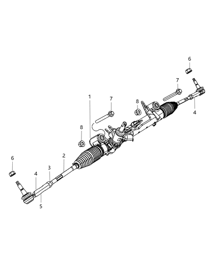 2017 Dodge Challenger Gear Rack & Pinion Diagram 2