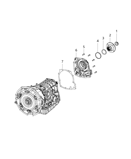 2020 Ram 5500 FLANGE-Output Diagram for 68224203AA